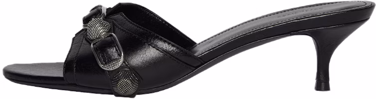 (Women) Balenciaga Cagole 50mm Sandals 'Black Arena Lambskin' 694350WAD4E1081 (Women) Balenciaga Cagole 50mm Sandals 'Black Arena Lambskin' 694350WAD4E1081