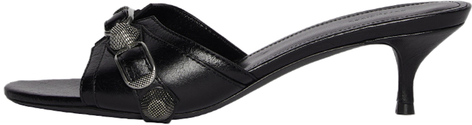 (Women) Balenciaga Cagole 50mm Sandals 'Black Arena Lambskin' 694350WAD4E1081 Buy (Women) Balenciaga Cagole 50mm Sandals 'Black Arena Lambskin' 694350WAD4E1081