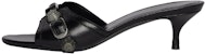 (W) Sandal Balenciaga Cagole 50mm 'Black Arena Lambskin' 694350WAD4E1081