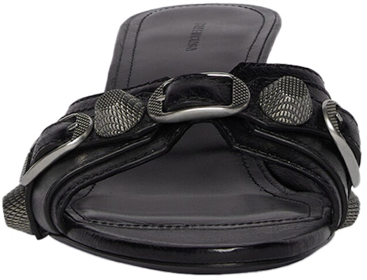 (Women) Balenciaga Cagole 50mm Sandals 'Black Arena Lambskin' 694350WAD4E1081 Lookbook (Women) Balenciaga Cagole 50mm Sandals 'Black Arena Lambskin' 694350WAD4E1081