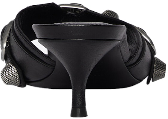 (Women) Balenciaga Cagole 50mm Sandals 'Black Arena Lambskin' 694350WAD4E1081 Purchase (Women) Balenciaga Cagole 50mm Sandals 'Black Arena Lambskin' 694350WAD4E1081