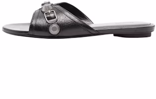 (Women) Balenciaga Cagole Slide 'Black Leather' 746568WAD4E1081 (Women) Balenciaga Cagole Slide 'Black Leather' 746568WAD4E1081