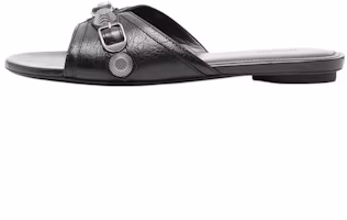 (Women) Balenciaga Cagole Slide 'Black Leather' 746568WAD4E1081 (Women) Balenciaga Cagole Slide 'Black Leather' 746568WAD4E1081