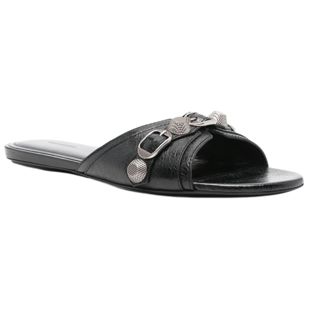 Lookbook (W) Balenciaga Cagole Slide 'Cuero Negro' 746568WAD4E1081