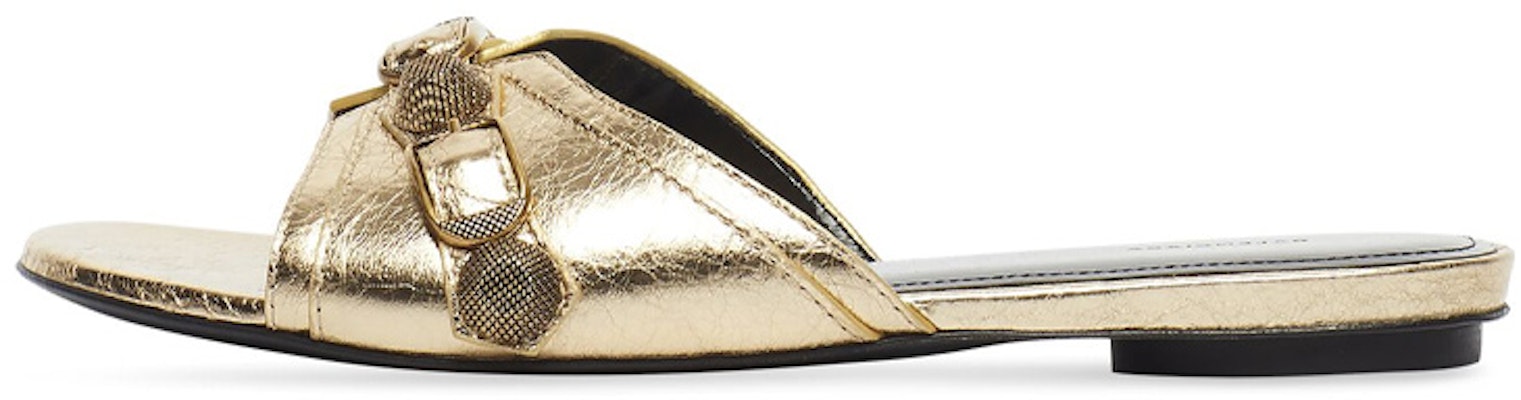 (Women) Balenciaga Cagole Slide 'Metallic Gold' 694342WBDK18080 Buy (Women) Balenciaga Cagole Slide 'Metallic Gold' 694342WBDK18080