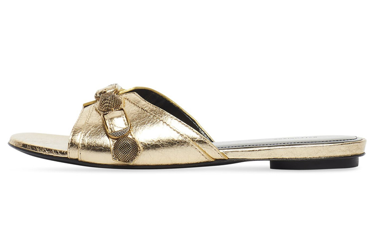 (Women) Balenciaga Cagole Slide 'Metallic Gold' 694342WBDK18080