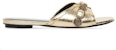 (W) Balenciaga Cagole Slide 'Emas Metalik' 694342WBDK18080