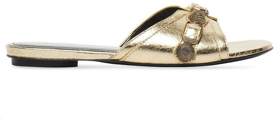 (W) Balenciaga Cagole Slide 'Oro Metálico' 694342WBDK18080 Order (W) Balenciaga Cagole Slide 'Oro Metálico' 694342WBDK18080