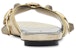(W) Balenciaga Cagole Slide 'Emas Metalik' 694342WBDK18080