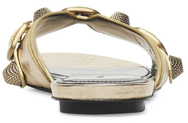 (W) Balenciaga Cagole Slide 'Oro Metálico' 694342WBDK18080 Purchase (W) Balenciaga Cagole Slide 'Oro Metálico' 694342WBDK18080
