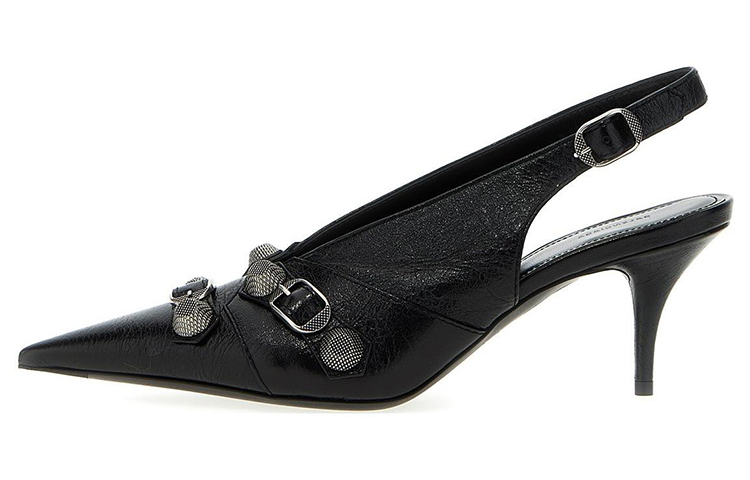 (Women) Balenciaga Cagole Slingback 70mm Pumps 'Black' 714251WAD4E1081