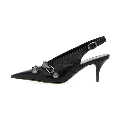 (W) Balenciaga Cagole Slingback 70mm Pumps 'Black'