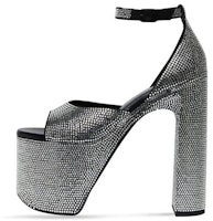 (Women) Balenciaga Camden 'Diamond Buckle High Heel' Sandals White Black 742409WBC511000 (Women) Balenciaga Camden 'Diamond Buckle High Heel' Sandals White Black 742409WBC511000