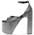 (W) Balenciaga Camden 'Diamond Buckle High Heel' Sandal Putih Hitam 742409WBC511000