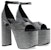 (W) Balenciaga Camden 'Diamond Buckle High Heel' Sandal Putih Hitam 742409WBC511000