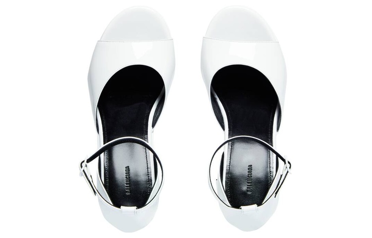 Shop (W) Sandali con Tacco Alto Balenciaga Camden ''Pelle Bianca'' 742308WA9809000