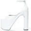 Buy (W) Balenciaga Camden Sandal Tumit Tinggi Berperincian Gesper 'Kulit Putih' 742308WA9809000