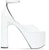 (W) Balenciaga Camden Sandal Tumit Tinggi Berperincian Gesper 'Kulit Putih' 742308WA9809000