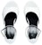 (W) Balenciaga Camden Sandal Tumit Tinggi Berperincian Gesper 'Kulit Putih' 742308WA9809000
