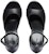 (W) Balenciaga Camden 160mm Sandal Kulit Hitam 742308WB9G11000