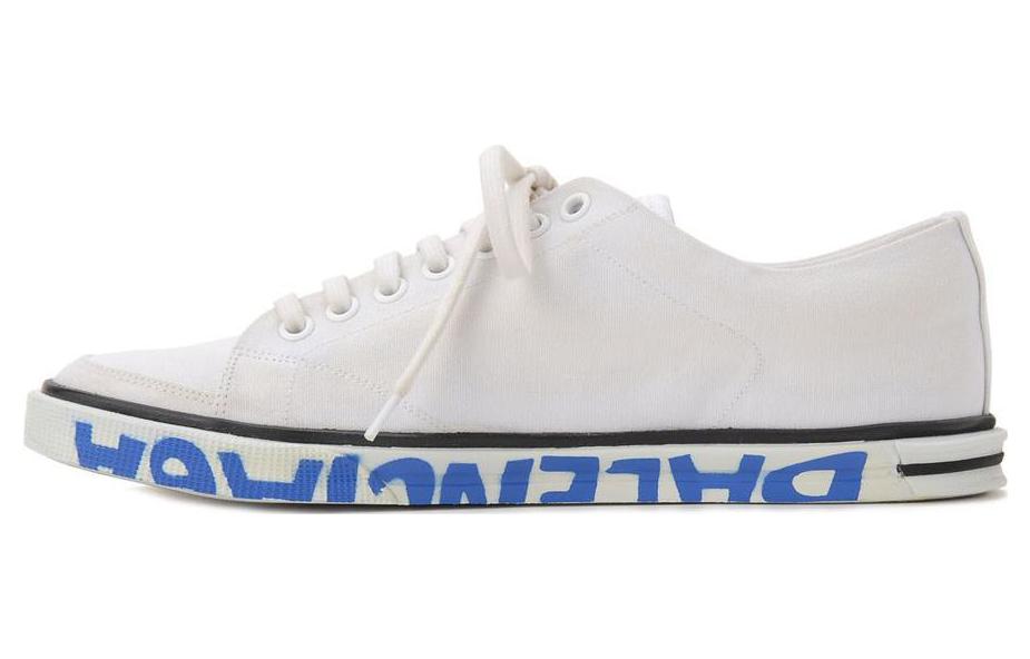 Buy (W) Balenciaga Kanvas Kasut Rendah 'Sneaker Fesyen Putih Biru' 525340W07019000