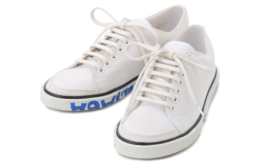 (W) Balenciaga Canvas Low-Top Lace-Up 'Fashion Sneaker White Blue' 圖 2