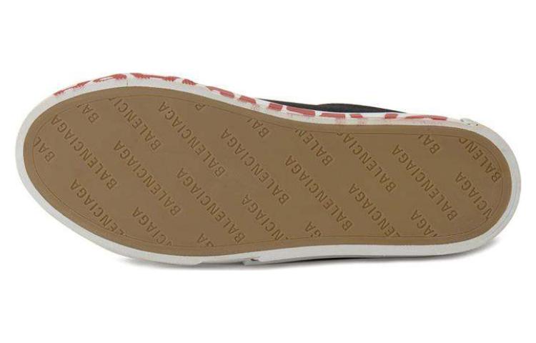 Shop (Women) Balenciaga Canvas Low-Top Lace-Up 'Fashion Sneaker Black and White' BC525340W0701-1000