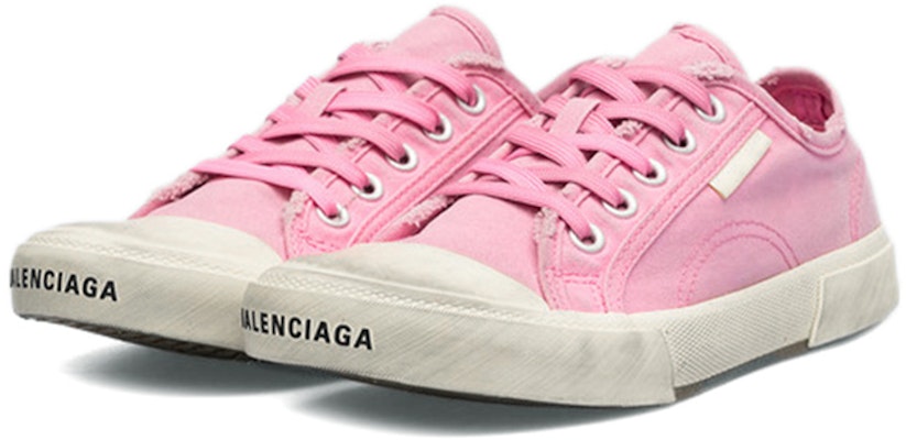 Balenciaga巴黎世家 帆布 低筒系帶圓頭 時尚休閒鞋 女款 粉色 Order Balenciaga巴黎世家 帆布 低筒系帶圓頭 時尚休閒鞋 女款 粉色
