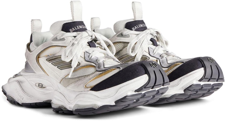 (W) Balenciaga Cargo Zapatillas 'Desgastadas - Blanco Negro' 785756-W2MV1-9012 Lookbook (W) Balenciaga Cargo Zapatillas 'Desgastadas - Blanco Negro' 785756-W2MV1-9012