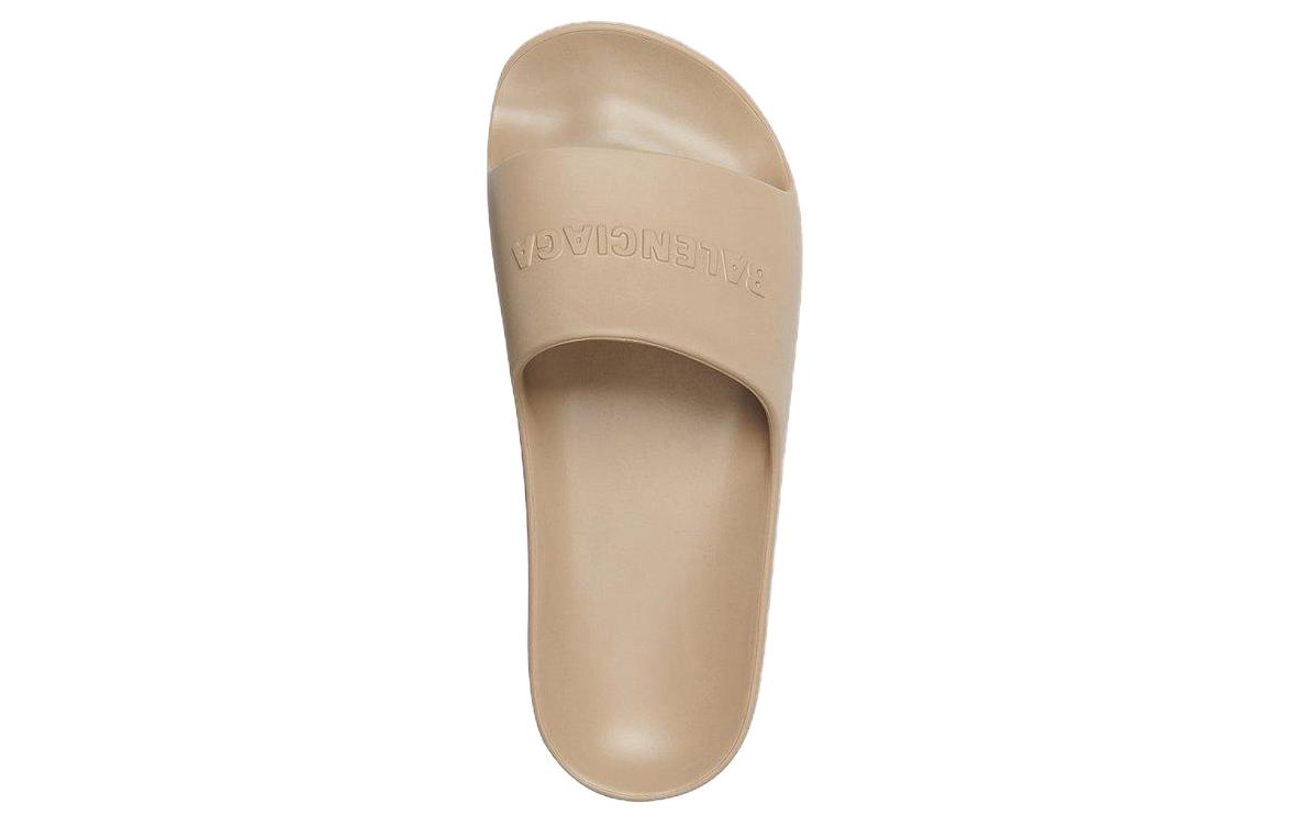Shop (W) Balenciaga Sandal Terbuka Datar 'Beige' 654315W1S892002