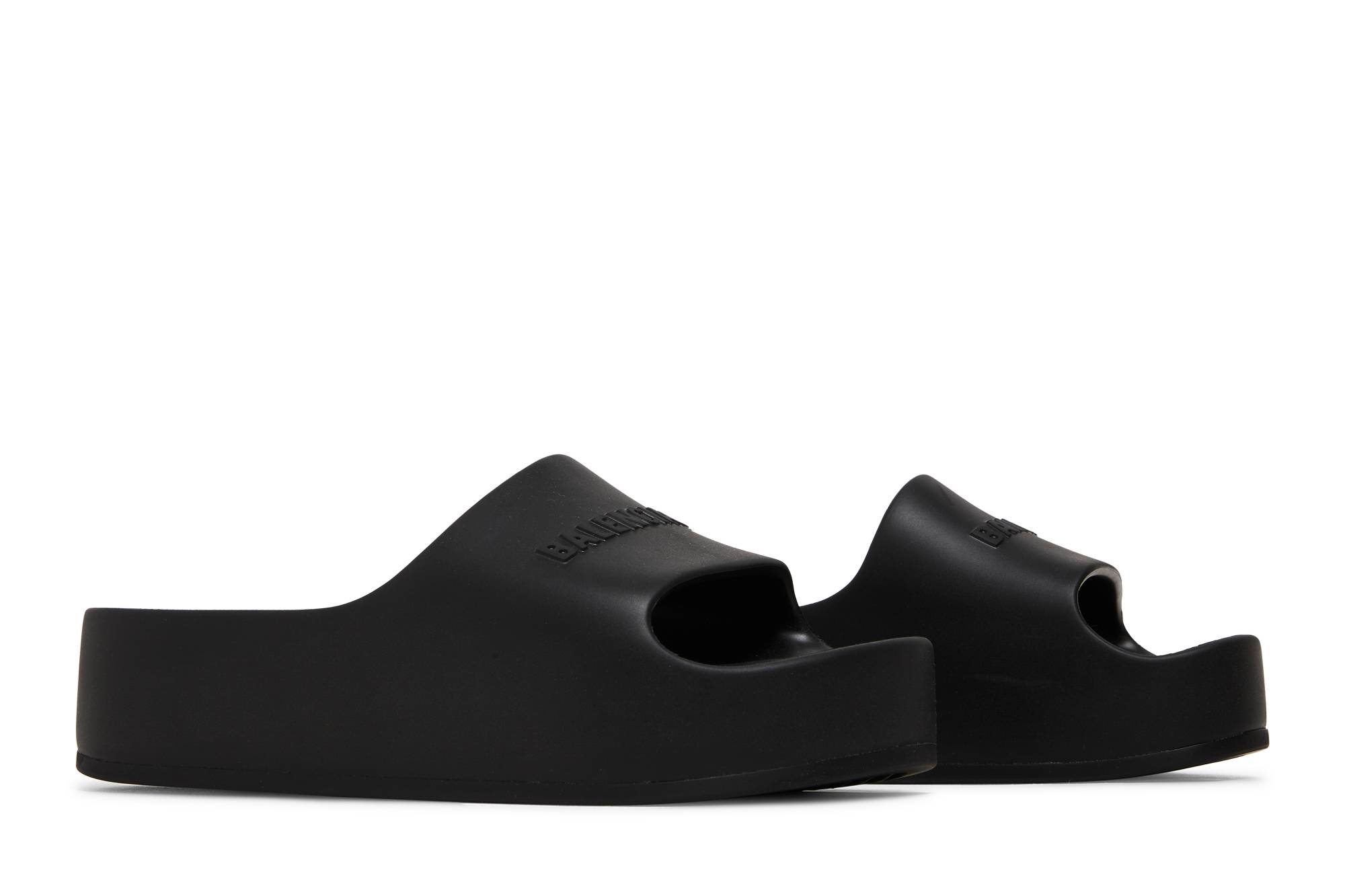 Cheap (W) 巴黎世家厚底拖鞋“黑色” 654315W1S891000