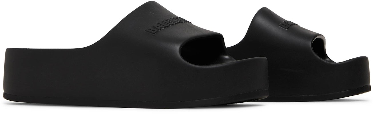 (W) 巴黎世家厚底拖鞋“黑色” 654315W1S891000 Cheap (W) 巴黎世家厚底拖鞋“黑色” 654315W1S891000