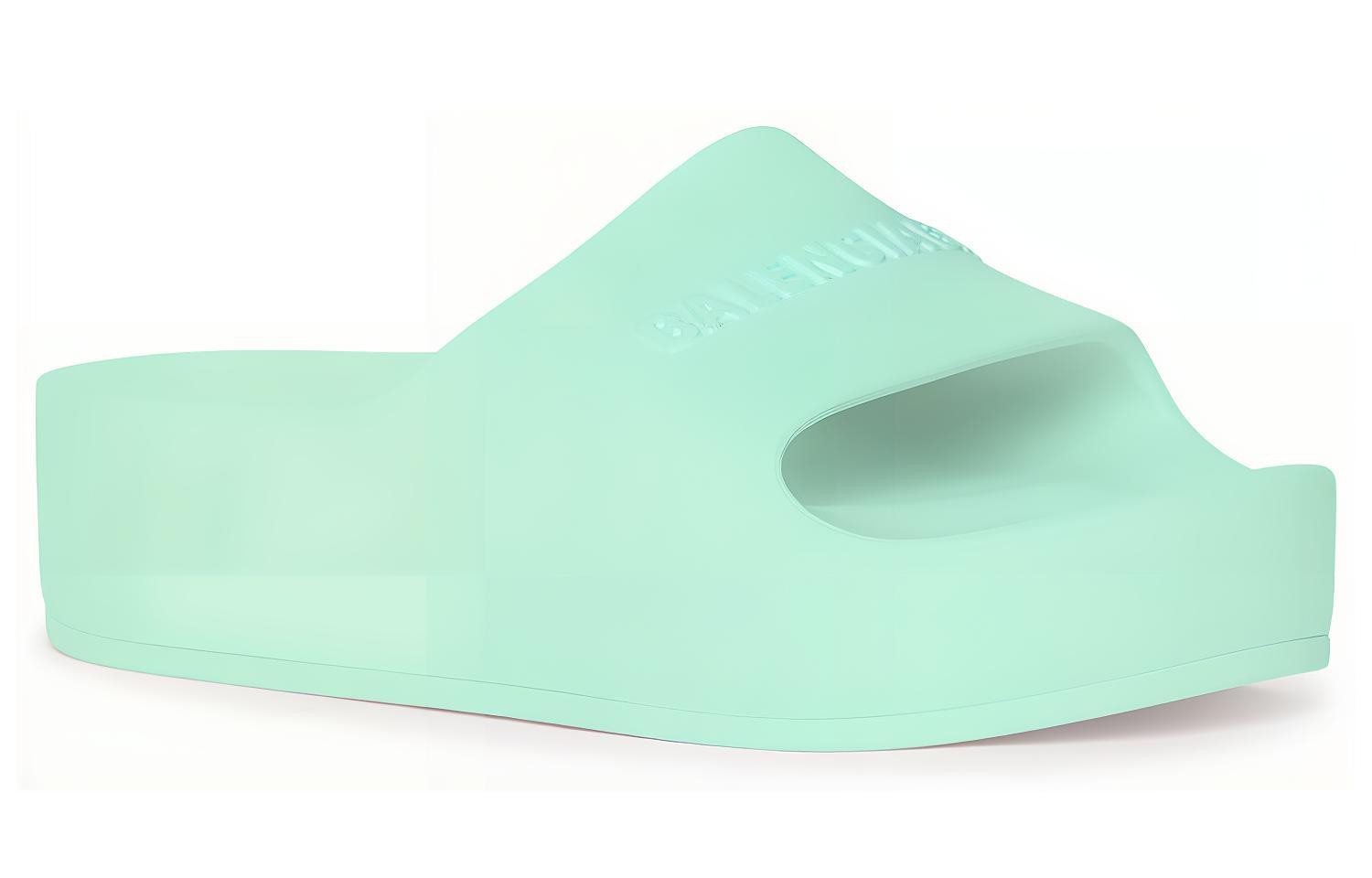Order (W) 발렌시아가 청키 슬라이드 '그린 아쿠아' 654315-W1S89-4598