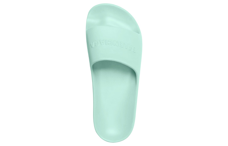 Lookbook (W) 발렌시아가 청키 슬라이드 '그린 아쿠아' 654315-W1S89-4598