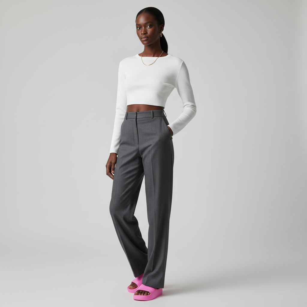 Lookbook (W) 발렌시아가 청키 슬라이드 (핑크) 654315-W1S89-5000