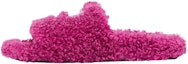 Buy (Women) Balenciaga Cities Paris Furry Slides 'Pink' 654261W2DO25301