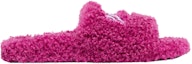 Order (Women) Balenciaga Cities Paris Furry Slides 'Pink' 654261W2DO25301