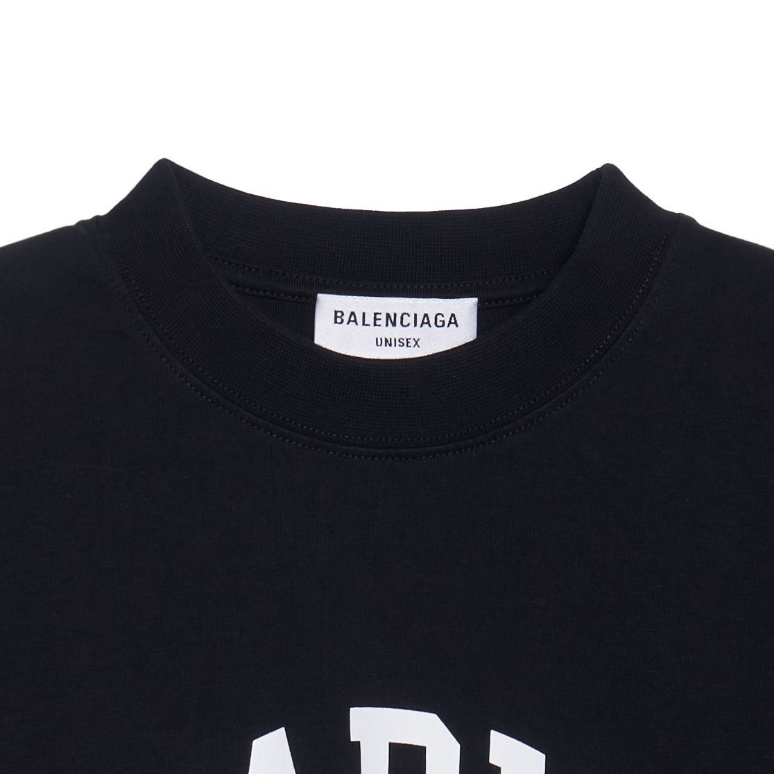 (Women) Balenciaga Cities Paris SS22 Logo Print  Oversized Black T-Shirt. 612965TLVL71070 圖 7