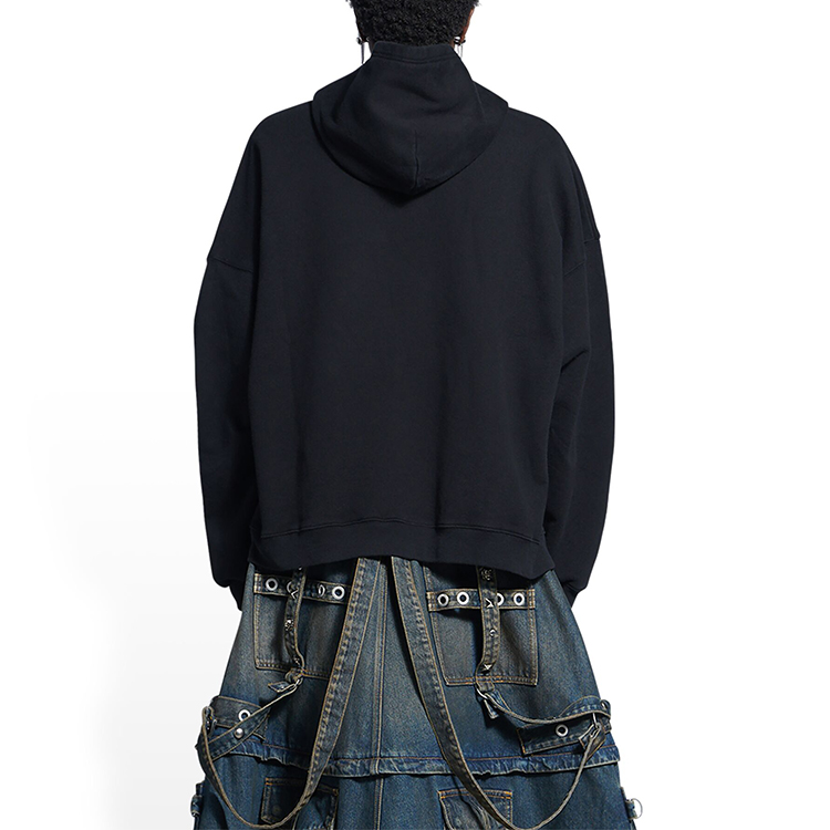 (Women) Balenciaga City Series SS22 Logo Print Oversized Hoodie Women’s Black 675003TLVL81070 圖 5