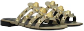 Lookbook (W) Sandalias de Moda Balenciaga Clog de Cuero 'Beige' 531112WA6D02901