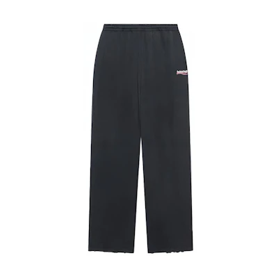 (Women) Balenciaga Coca-Cola Logo Knit Straight-Leg Track Pants Women’s Black 674594TKVI99034