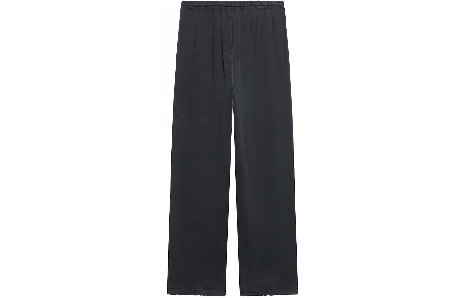 Lookbook (W) Balenciaga 可口可樂標誌針織直筒運動褲 女款 黑色 674594TKVI99034