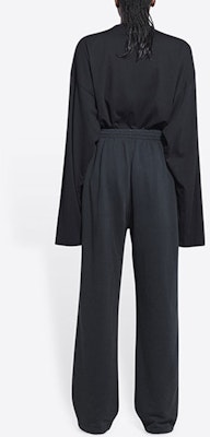 (W) Balenciaga 可口可樂標誌針織直筒運動褲 女款 黑色 674594TKVI99034 Purchase (W) Balenciaga 可口可樂標誌針織直筒運動褲 女款 黑色 674594TKVI99034