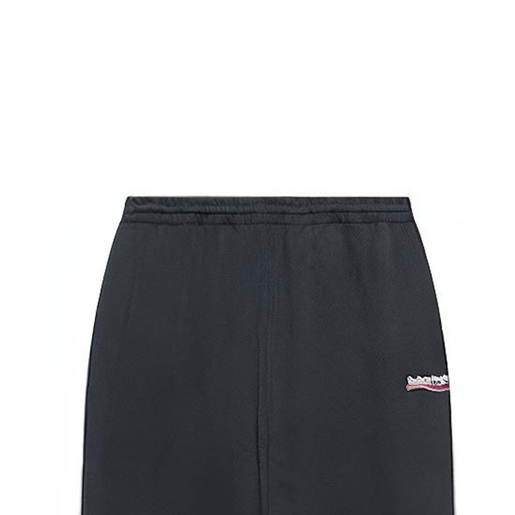 Sizing (W) Balenciaga 可口可樂標誌針織直筒運動褲 女款 黑色 674594TKVI99034