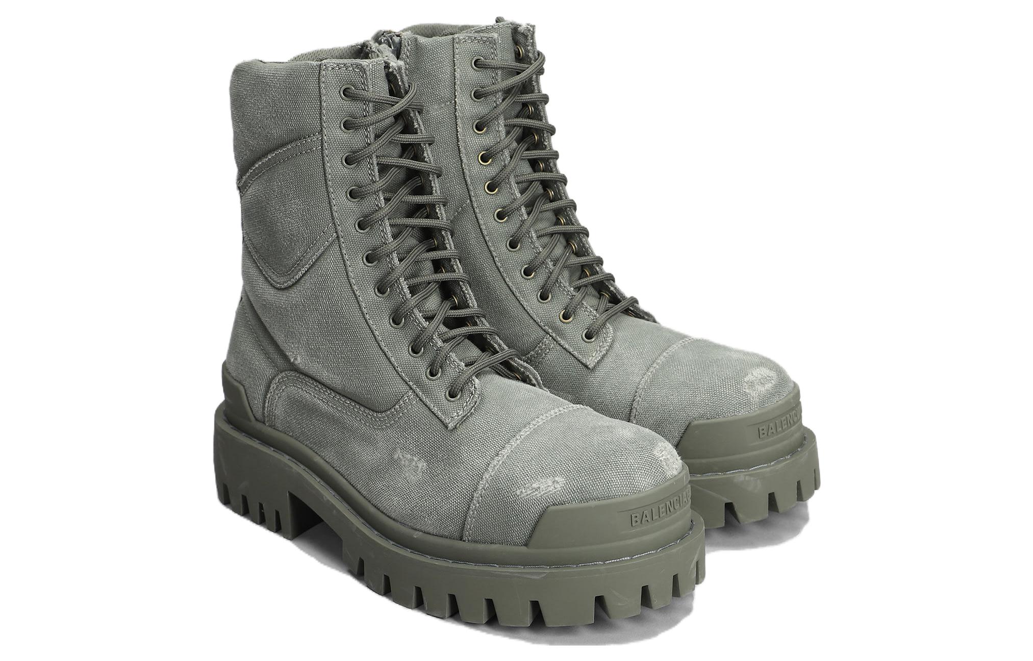 Lookbook (W) Balenciaga Combat Strike 20mm But 'Washed Grey Cotton' 694060W2H113300