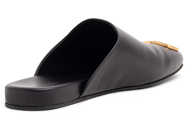 Shop (W) Balenciaga Zapatillas Cosy Mules 'Negro' 653808WBB521088