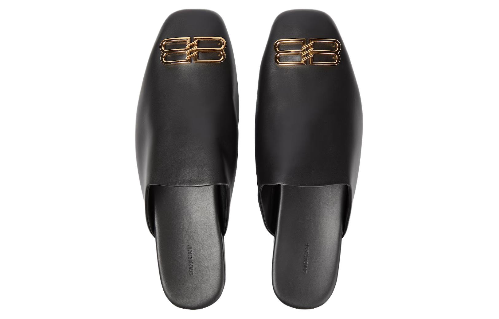 Purchase (W) Balenciaga Zapatillas Cosy Mules 'Negro' 653808WBB521088