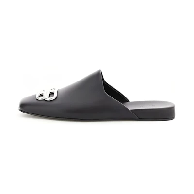 (W) Balenciaga Cosy Slide 'Black Leather'