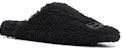 (W) Balenciaga Cozy BB Mule 'Bulu Tiruan Hitam' 671273W2EJ21000