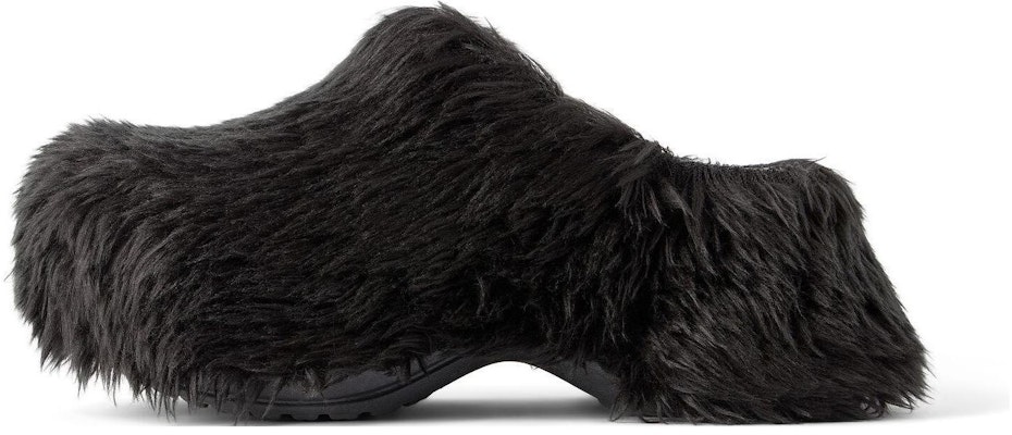 (W) 발렌시아가 크록스 뮬 '블랙 퍼 러버' 720762W0FOU1000 Buy (W) 발렌시아가 크록스 뮬 '블랙 퍼 러버' 720762W0FOU1000